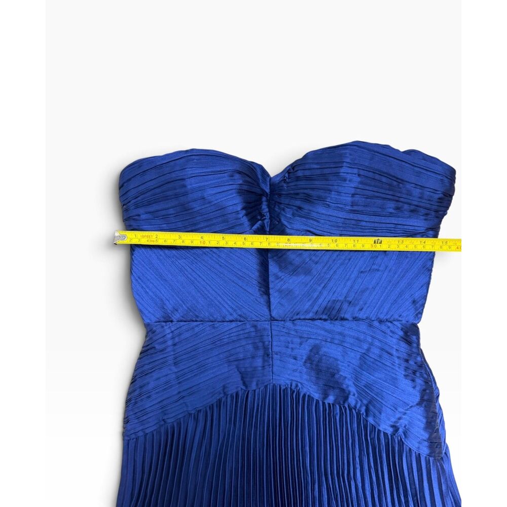 Lulus Royal Blue Strapless Pleated Dress Size M - Picture 9 of 10